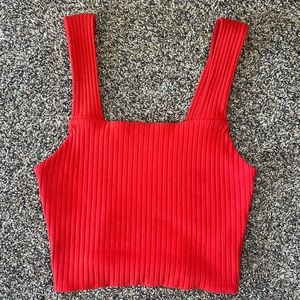 American Eagle Women's Tank Top Red Size Medium
